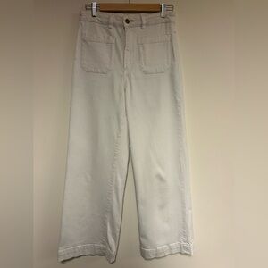 Rolla’s Sailor High Waist Wide Leg White Cream Jeans Size 29 Chic